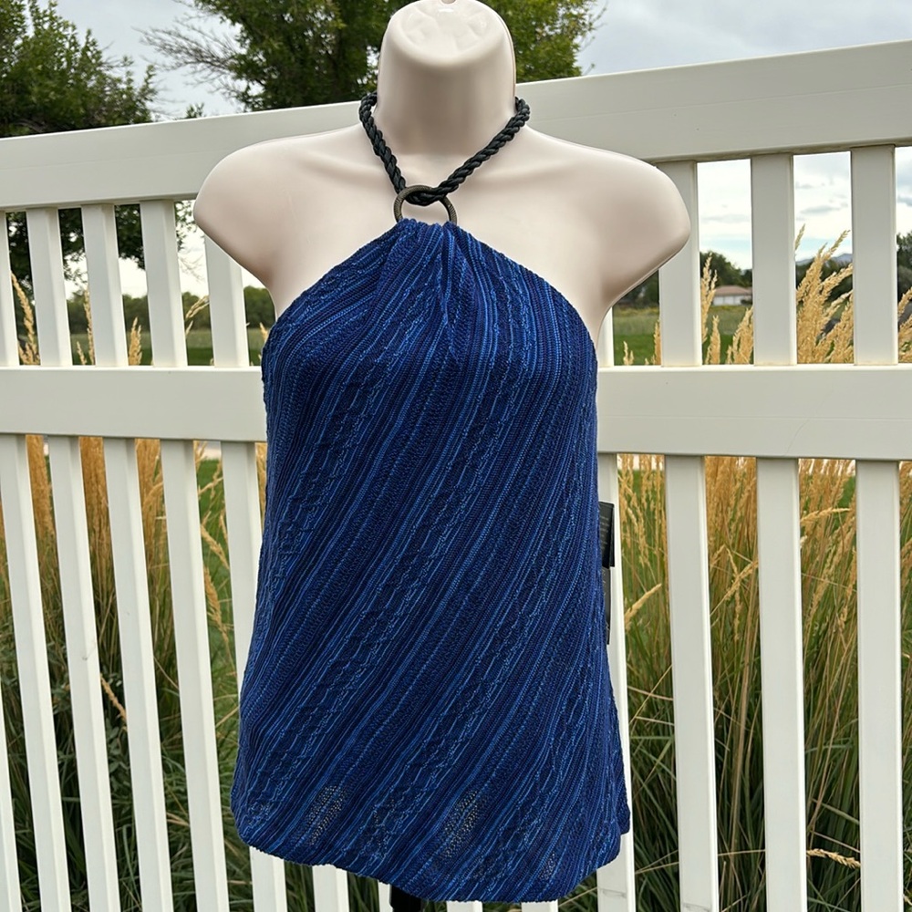 NWT Lauren Ralph Lauren Knit Halter Top Size L